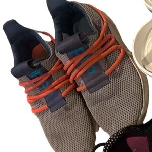 Size 5 Girls shoes Adidas and Sketcher slip on